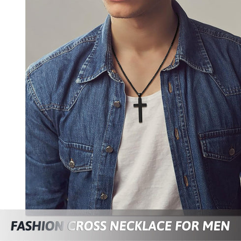 Cross Necklace for Son from Mom / Dad